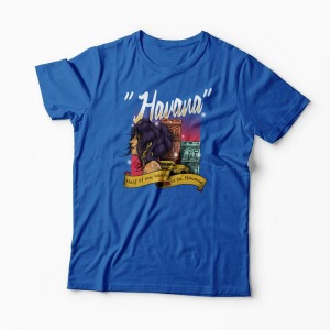 Tricou Havana In My Heart - Bărbați-Albastru Regal